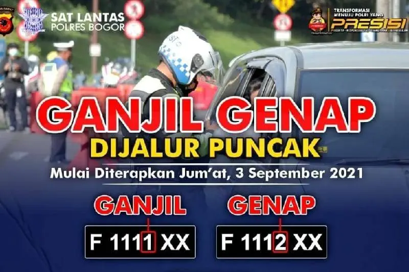 Ganjil Genap Kawasan Puncak